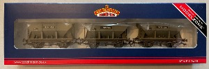 37-500Y Set of 24T Hopper Wagons BR Grey Weathered